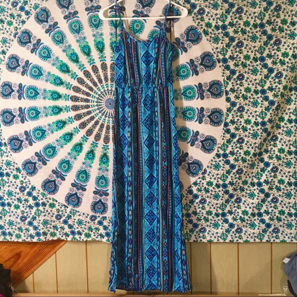 Tribal print maxi dress